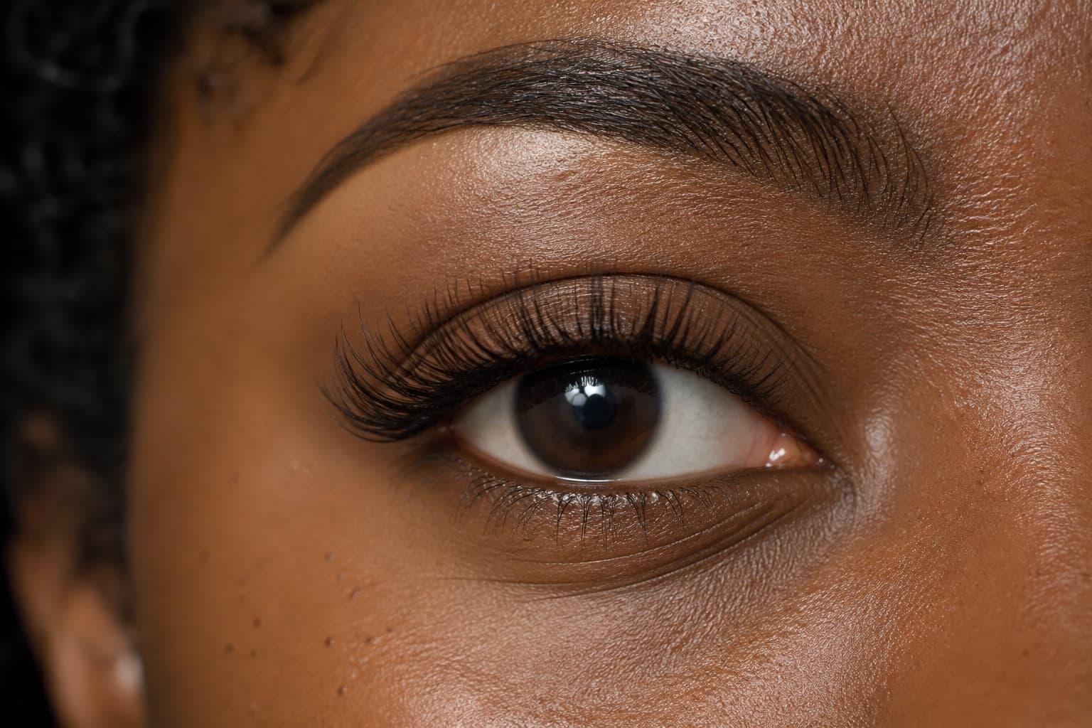 Hybrid lash look