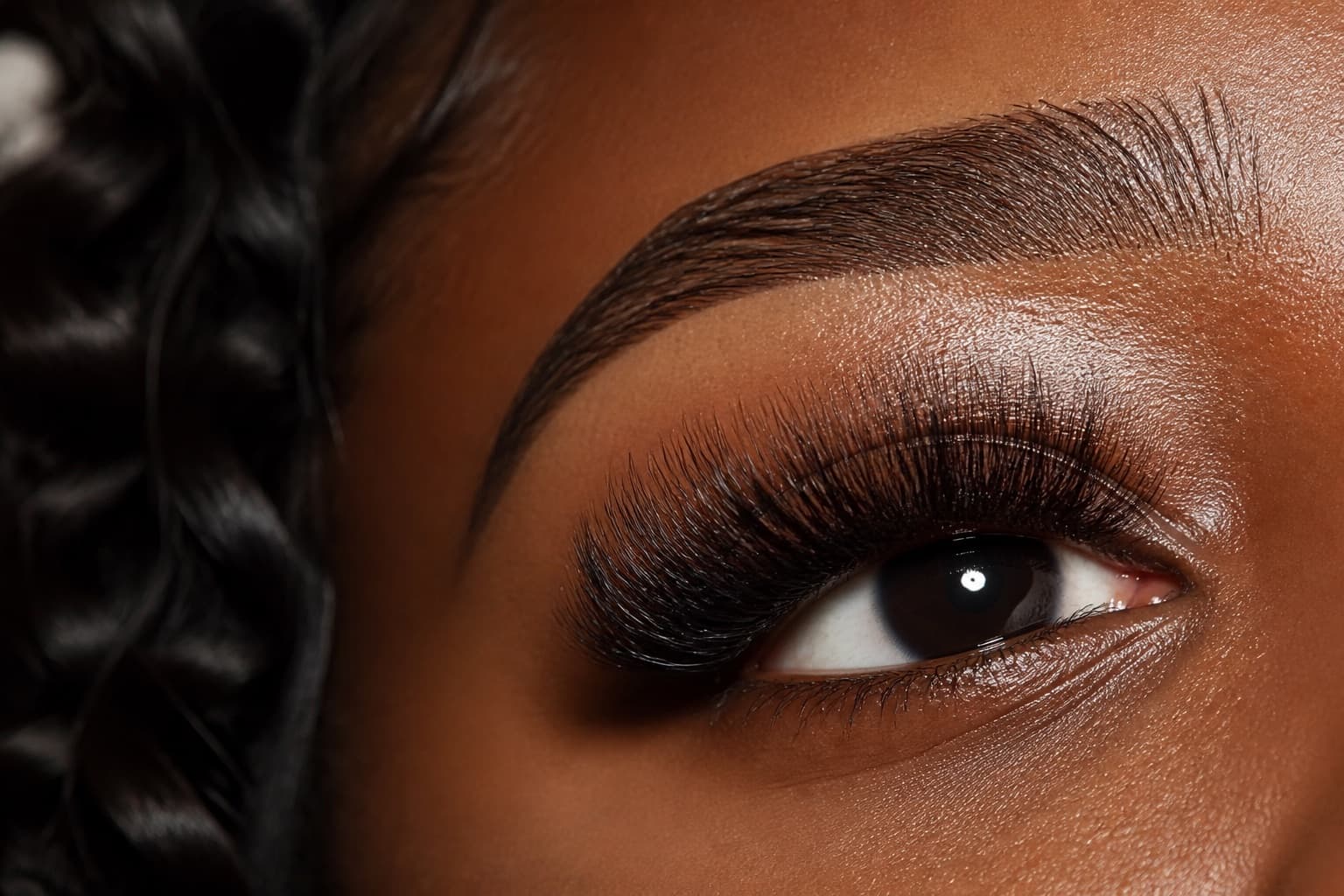 Volume lash look